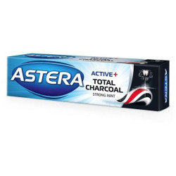 Astera Active+ Toothpaste Enriched with Activated Charcoal 3.38 fl oz (100 ml)