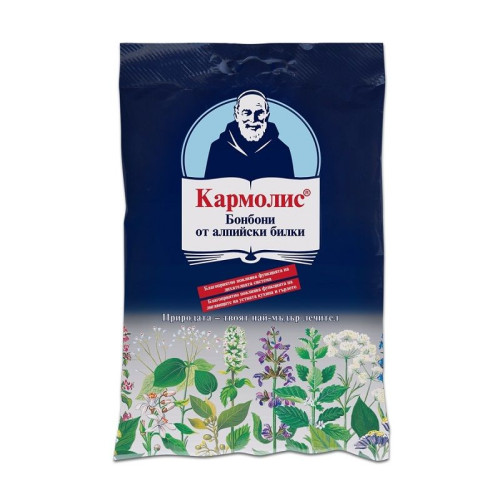 Carmolis Herbal Candies Original for Coughs with Alpine Herbs with Sugar 2.65 oz (75 g)