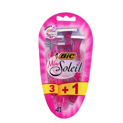Bic Miss Soleil Women's Razor with 2 Blades for the Whole Body 4 pcs