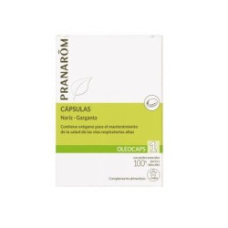 Pranarom Oleocaps 1 for Pain and Congestion in the Nose and Throat 30 Capsules