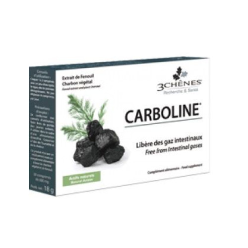 3Chenes Carbolin Anti-Gas 30 Tablets