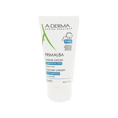 A-Derma Primalba Cocon Gentle Cream for Vulnerable Baby Skin with 24-Hour Hydration 1.69 fl oz (50 ml)