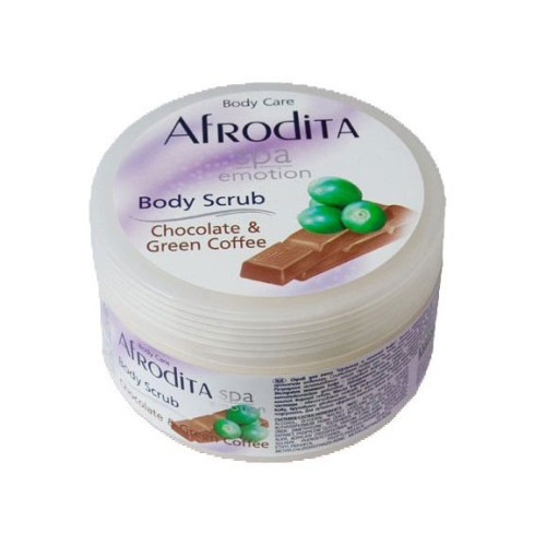Afrodita Spa Body Scrub with Chocolate and Green Coffee 11.83 fl oz (350 ml)