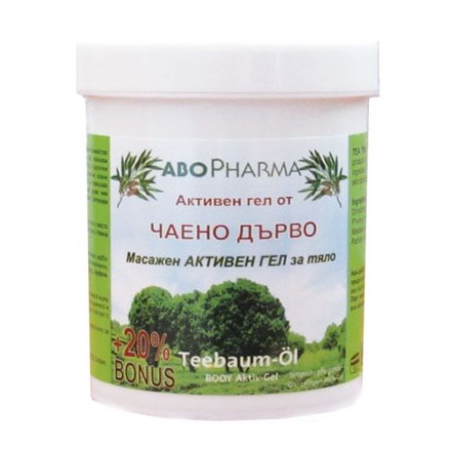 Abopharma Active Softening and Refreshing Body Gel with Tea Tree 4.23 fl oz (125 ml)