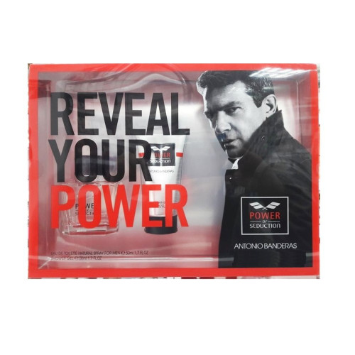 Antonio Banderas Power of Sediction Promo Set for Men Eau De Toilette and Body Wash