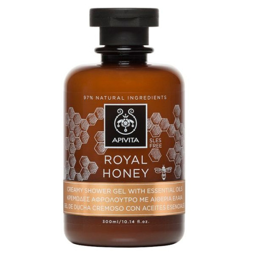 Apivita Royal Honey Creamy Shower Gel with Essential Oils 10.14 fl oz (300 ml)