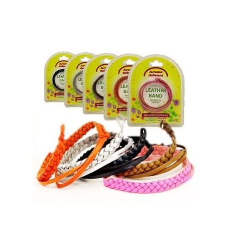 Aroma Defence Leather Insect Repellent Bracelet 1 pc