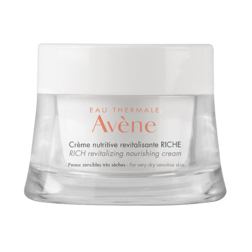 Avene Eau Thermale Rich Revitalizing and Nourishing Face Cream for Very Dry and Sensitive Skin 1.69 fl oz (50 ml)