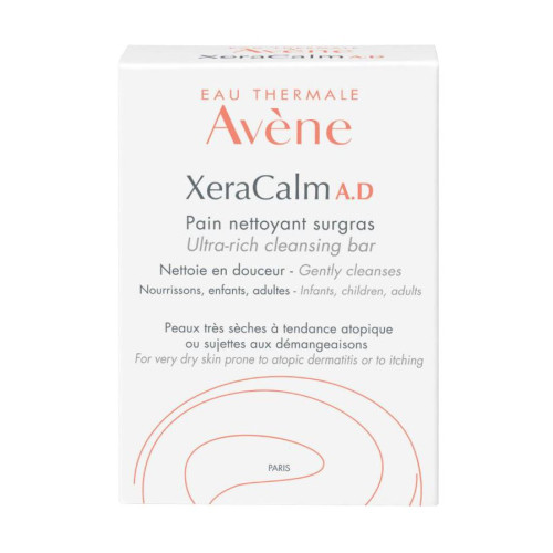 Avene Xeracalm A.D. Ultra-Rich Soap for Very Dry Sensitive Skin Prone to Atopy and Itching 3.53 oz (100 g)