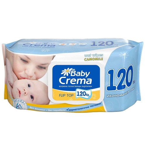 Baby Crema Baby Wipes with Chamomile Extract 120 pcs