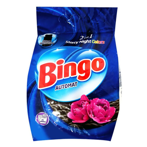 Bingo Starry Night Colors 2-in-1 Washing Powder for Dark Colors 4.41 lb (2000 g)