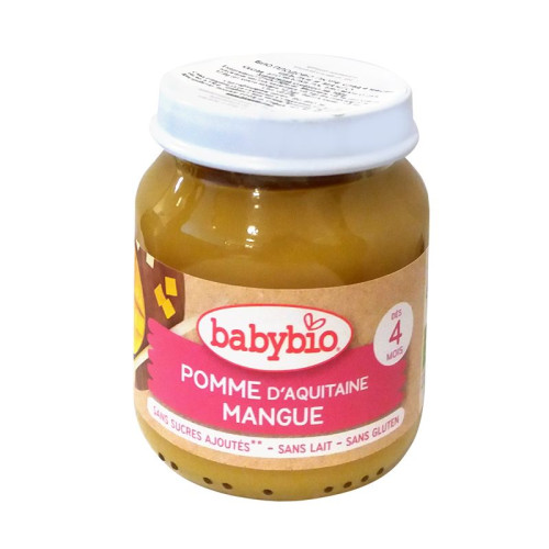 Babybio Apples and Mango 4+ Months 4.59 oz (130 g)