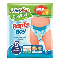 Babylino Sensitive Pants Boy 5 Junior 26.4-39.7 lb (12-18 kg) 18 pcs
