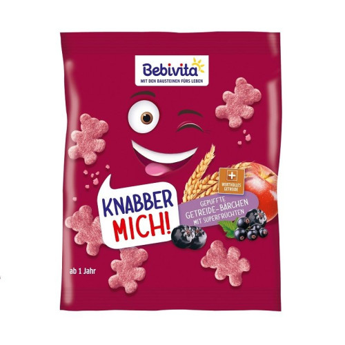 Bebivita Crispy Gummies Cereal Breakfast with Fruit for Children 12+ Months 1.06 oz (30 g) - 1357