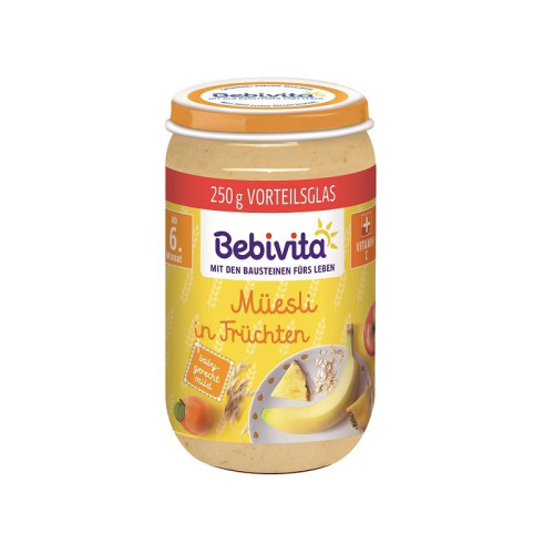 Bebivita Fruit with Muesli for Children 6+ Months 2 1.76 oz (50 g) - 1312