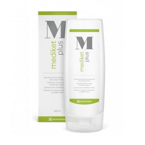 Benemedo Mediket Plus Shampoo for Severe Dandruff and Irritated Scalp 6.76 fl oz (200 ml)