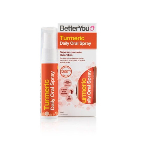 Betteryou Turmeric Daily Oral Spray with Turmeric and Orange Flavor 0.85 fl oz (25 ml)