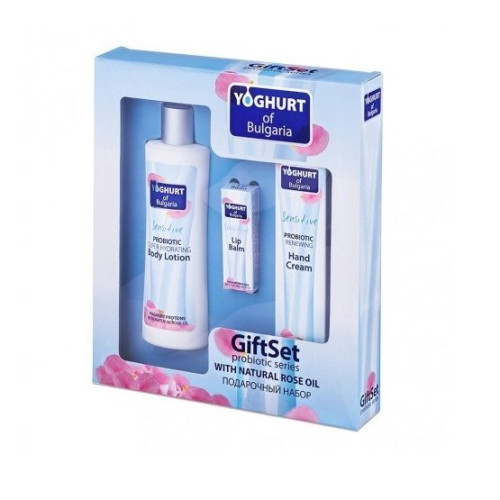 Bio Fresh Yoghurt Promo Set Body Lotion Nourishing Lip Balm and Probiotic Hand Cream