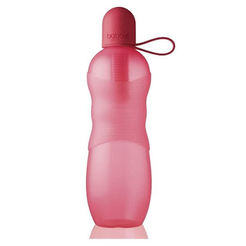 Bobble Sport Water Bottle with Activated Carbon Filter 21.98 fl oz (650 ml) Red