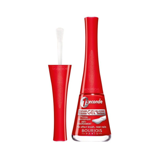 Bourjois 1 Seconde Gel Quick-drying Gel Nail Polish Color 11 Red 0.30 fl oz (9 ml)