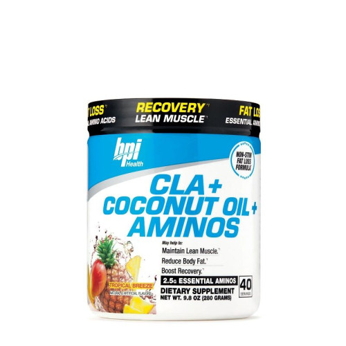 BPI Health CLA+ Coconut Oil + Amino Acids with Tropical Breeze Flavor 9.88 oz (280 g)