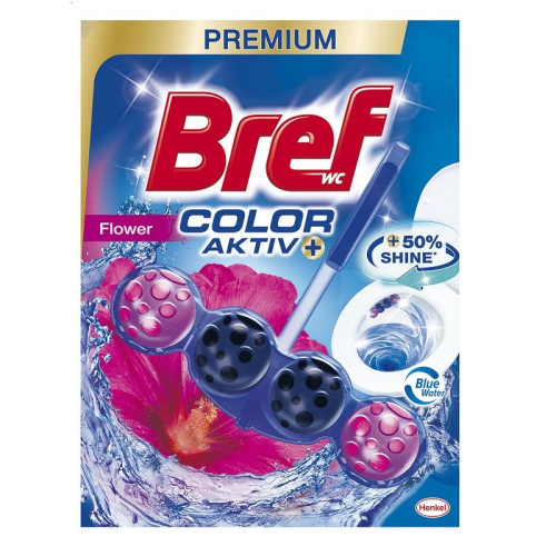 Bref Color Active Flower Hard Toilet Block 1.76 oz (50 g) 1 pc