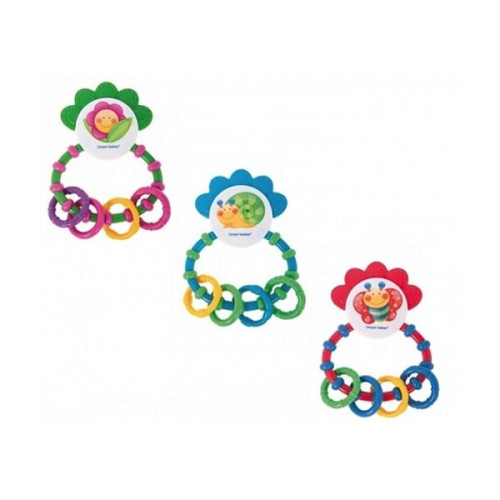 Canpol Babies Rattle with Soft Teether Happy Garden