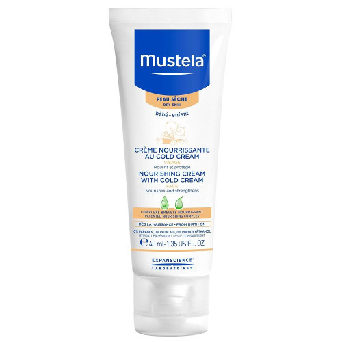 Mustela Nourishing Plant-Based Face Cream with Cold for Babies and Children Natural Protection 1.35 fl oz (40 ml)