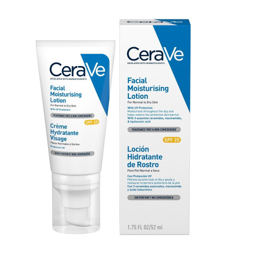 Cerave Moisturizing Face Cream for Normal and Dry Skin SPF 25 1.76 fl oz (52 ml)