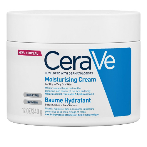 Cerave Hydrating Cream for Dry and Very Dry Skin for Face and Body 11.99 oz (340 g)