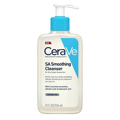 Cerave SA Smoothing Cleansing Gel for Face and Body for Dry Skin 7.98 fl oz (236 ml)