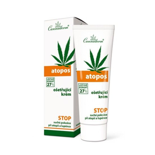 Cannaderm Atopos Cream for Dry Skin with Atopic Eczema and Psoriasis with Hemp 2.65 oz (75 g)