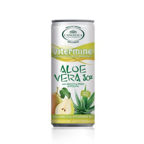 Langelica Diet Drink with Aloe Vera Pear Vitamin B2 and Zinc 8.12 fl oz (240 ml)
