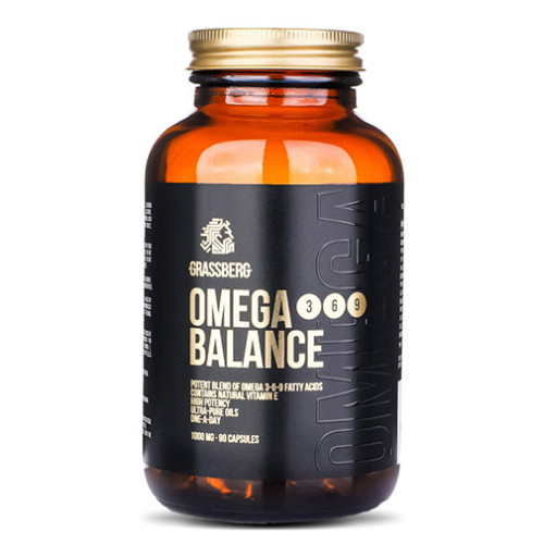 Grassberg Omega-3-6-9 Balance 1000 mg 90 Softgel Capsules