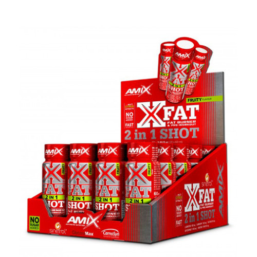 Amix Xfat 2-in-1 Shot Box Fruit 20 x 2.03 fl oz (60 ml)