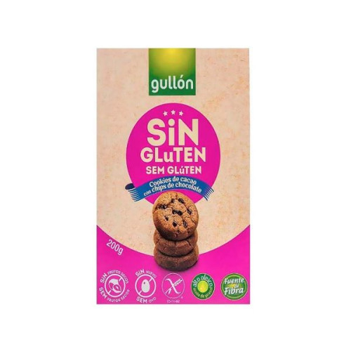 Gullon Gluten Free Cookies with Chocolate Chips Gluten-Free Mini Chocolate Cookies 7.05 oz (200 g)