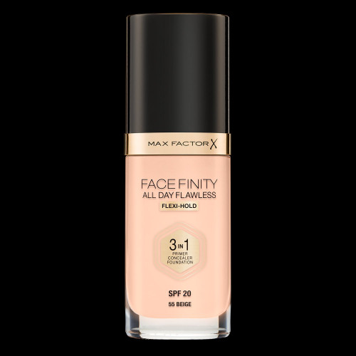 Max Factor Facefinity 3-in-1 Liquid Foundation SPF 20 55 Beige