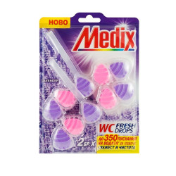 Medix WC Fresh Drops Lavender Solid Toilet Block with Lavender Scent 8.99 oz (255 g)