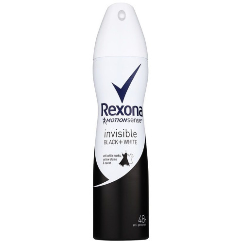 Rexona Invisible Black and White Deodorant Spray for Women 5.07 fl oz (150 ml)