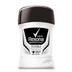 Rexona Men Invisible Black and White Deodorant Stick for Men 1.69 fl oz (50 ml)