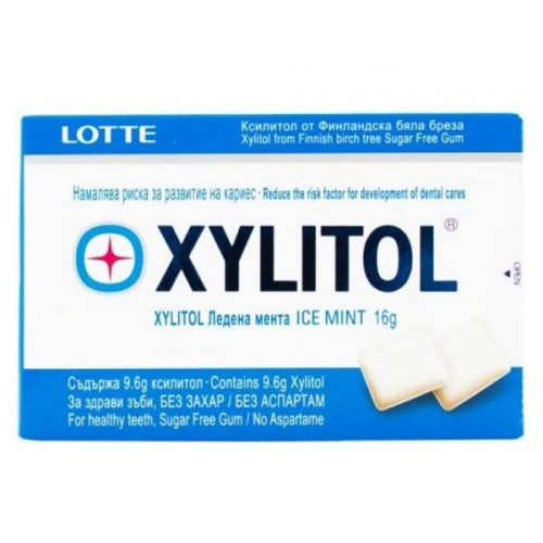 Xylitol Ice Mint Xylitol Chewing Gum with Ice Mint Flavor 12 pcs