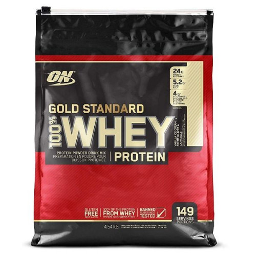 Optimum Nutrition Gold Standard 100% Whey Protein Vanilla Ice Cream 10.01 lb (4540 g)