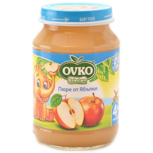 Ovko Apple Fruit Puree for Children 4+ Months 6.7 oz (190 g)