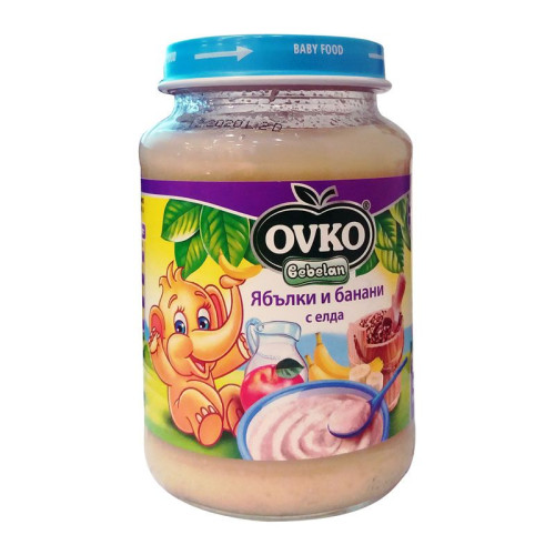 Ovko Milk Porridge with Apples and Bananas with Buckwheat for Children 5+ Months 6.7 oz (190 g) - 5831