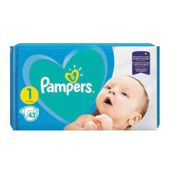 Pampers Active Baby 1 Newborn Diapers for Children 4.4-11 lb (2-5 kg) 43 pcs