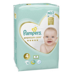Pampers Premium Care 4 Maxi Diapers for Children 19.8-30.9 lb (9-14 kg) 18 pcs