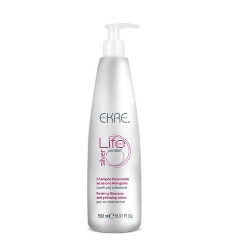 Ekre Life Comfort Shampoo for Gray and Bleached Hair 16.91 fl oz (500 ml)