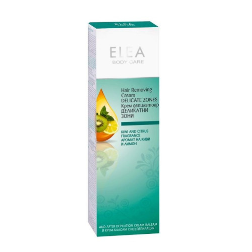 Elea Depilatory Cream for Delicate Areas with Kiwi and Lemon Scent