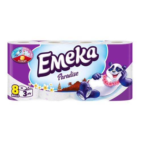 Emeka Paradise Scented 3-ply Toilet Paper 8 Rolls