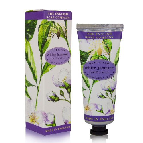 English Soap White Jasmine Hand Cream with White Jasmine Scent 2.54 fl oz (75 ml)